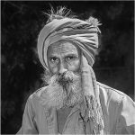 123 Mike Iuzzolino_All Things Considered Square Crop SALON MONOCHROME_Indian Farmer