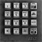 182 Lori Henderson_All Things Considered Square Crop SALON MONOCHROME_Push Buttons on Phone