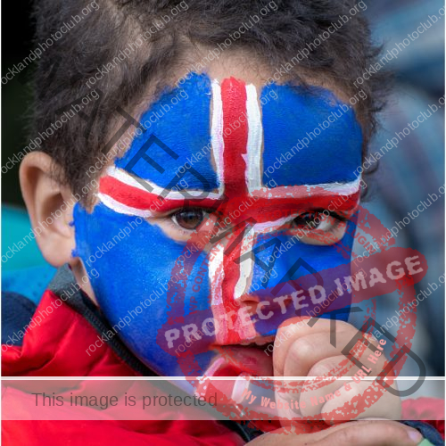 257 Andrea Swenson_People_SALON COLOR_Boy with Icelandic flag painted on his face