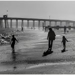 262 Linda Kontos_Silhouettes and Shadows ADVANCED MONOCHROME_At the Beach_Second Place