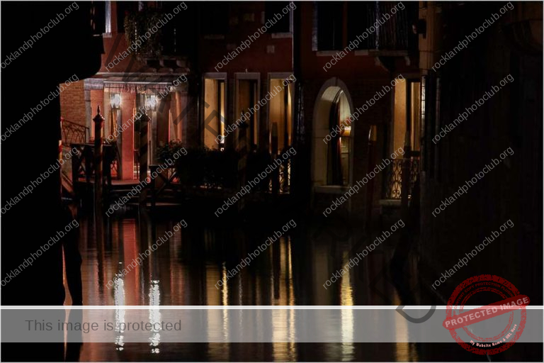 261 Peter Kontos_Night Photography ADVANCED COLOR_Venice Neighborhood At Night_Award