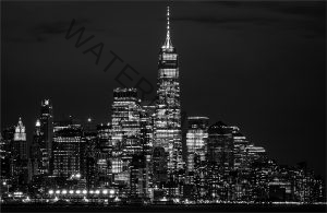 300 Gedalya Rapoport_Night Photography SALON MONOCHROME_Financial district at night_Honorable Mention